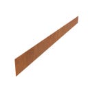 Rasenkante Cortenstahl, Gerade Oberrand, 230 x 0,2 x 15 cm - 5 Stück