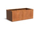 Jardinera Carrez de acero Corten rectangular - 200 x 100 x 80 cm