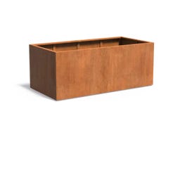 Jardinera Carrez de acero Corten rectangular - 200 x 100 x 80 cm