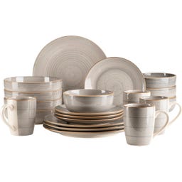 Mäser Valmera 20-teiliges Speisegeschirr, grau - 1 Set