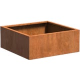 Pflanzgef&auml;&szlig; Carrez aus Cortenstahl - Quadratisch