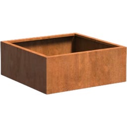 Pflanzgefäß Carrez aus Cortenstahl - Quadratisch - 100 x 100 x 40 cm