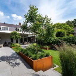 Pflanzgefäß Carrez aus Cortenstahl - Rechteckig - 100 x 40 x 80 cm