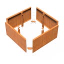 Pflanzgefäß CARREZ Connect zur Selbstmonatge - ohne Boden