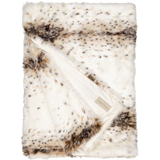 Winter Home Lynx Plush Blanket