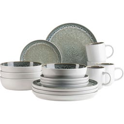 Malea - Servizio Combinato - 16 Pezzi, Verde - 1 set