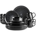 Filippa 16-teiliges Tafelservice, schwarz
