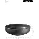 Traditional Tiles - Servizio da Tavola - 8 Pezzi, Nero - 1 set