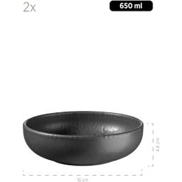 Traditional Tiles - Servizio da Tavola - 8 Pezzi, Nero - 1 set