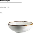 Pintar 16-teiliges Kombiservice, weiß/braun - 1 Set