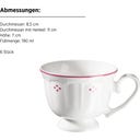 Mäser Lova 18-teiliges Kaffeeservice, weiß/rot - 1 Set