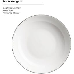 Mäser Felise Speiseservice, weiß - 1 Set