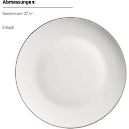 Mäser Felise Speiseservice, weiß - 1 Set