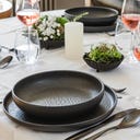 Traditional Tiles - Servizio da Tavola - 8 Pezzi, Nero - 1 set