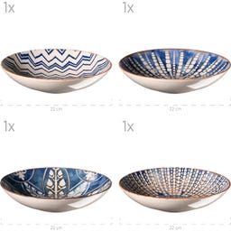 Mäser Iberico Blue 12-teiliges Tafelservice - 1 Set