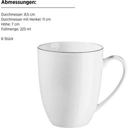 Mäser Felise Kaffeebecher Set, 6-teilig - 1 Set