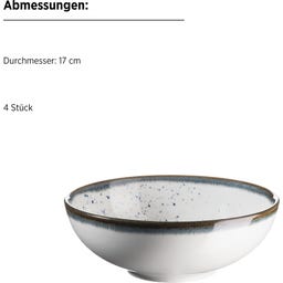 Pintar 16-teiliges Kombiservice, weiß/blau - 1 Set