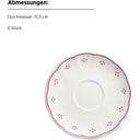 Mäser Lova 18-teiliges Kaffeeservice, weiß/rot - 1 Set