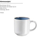 Mäser Malea Kombiservice, 16-teilig blau - 1 Set