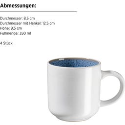 Mäser Malea Kombiservice, 16-teilig blau - 1 Set