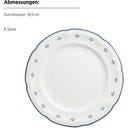 Lova 18-teiliges Kaffeeservice, weiß/blau - 1 Set