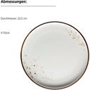 Pintar 16-teiliges Kombiservice, weiß/braun - 1 Set