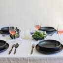 Traditional Tiles - Servizio da Tavola - 8 Pezzi, Nero - 1 set