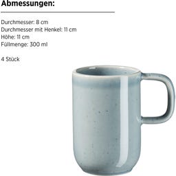 Mäser Candy Frühstücks-Set, blau - 1 Set