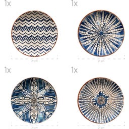 Mäser Iberico Blue 12-teiliges Tafelservice - 1 Set