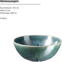 Carellia - Servizio Colazione - 12 Pezzi, Blu - 1 set