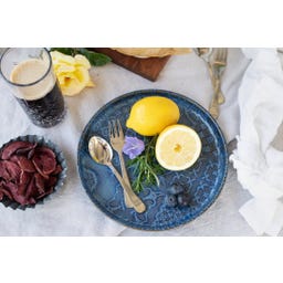 Traditional Tiles - Servizio da Tavola - 8 Pezzi, Blu - 1 set