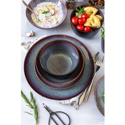 Teona - Servizio Combinato - 20 Pezzi, Verde - 1 set