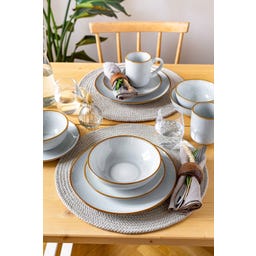 Mabella - Set Servizio Vintage - 20 Pezzi, Grigio/Marrone - 1 set