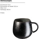 Carellia Frühstückservice, 12-teilig grau - 1 Set