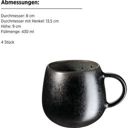 Carellia Frühstückservice, 12-teilig grau - 1 Set