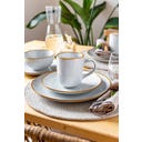 Mabella - Set Servizio Vintage - 20 Pezzi, Grigio/Marrone - 1 set