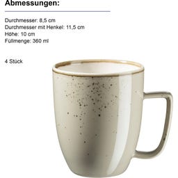 Pintar 16-teiliges Kombiservice, olivgrau - 1 Set