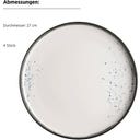 Pintar 16-teiliges Kombiservice, weiß/blau - 1 Set