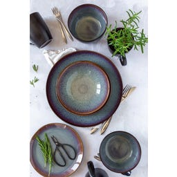 Teona - Servizio Combinato - 20 Pezzi, Verde - 1 set