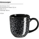 Filippa 16-teiliges Tafelservice, schwarz - 1 Set