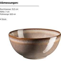 Mäser Smoky's Frühstückset, 12-teilig braun - 1 Set