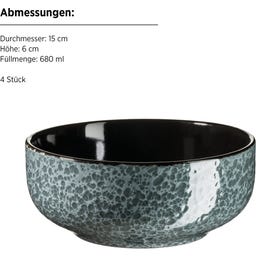 Mäser Filippa 16-teiliges Tafelservice, grau - 1 Set