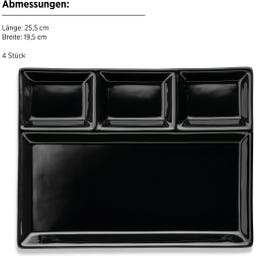 Mäser Fondueteller, 4-teilig - 1 Set
