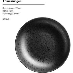 Essential Suppenteller Set für 6 Personen - 1 Set