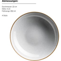 Mäser Smoky's Tafelservice, 8-teilig weiß - 1 Set