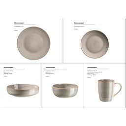 Mäser Valmera 20-teiliges Speisegeschirr, grau - 1 Set