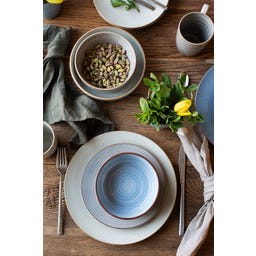 Valmera 20-teiliges Speisegeschirr, hellblau - 1 Set