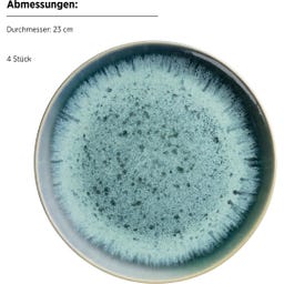 Carellia - Servizio Colazione - 12 Pezzi, Blu - 1 set