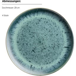 Carellia - Servizio da Tavola - 8 Pezzi, Blu - 1 set