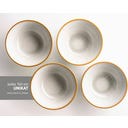 Mabella - Set Servizio Vintage - 20 Pezzi, Grigio/Marrone - 1 set